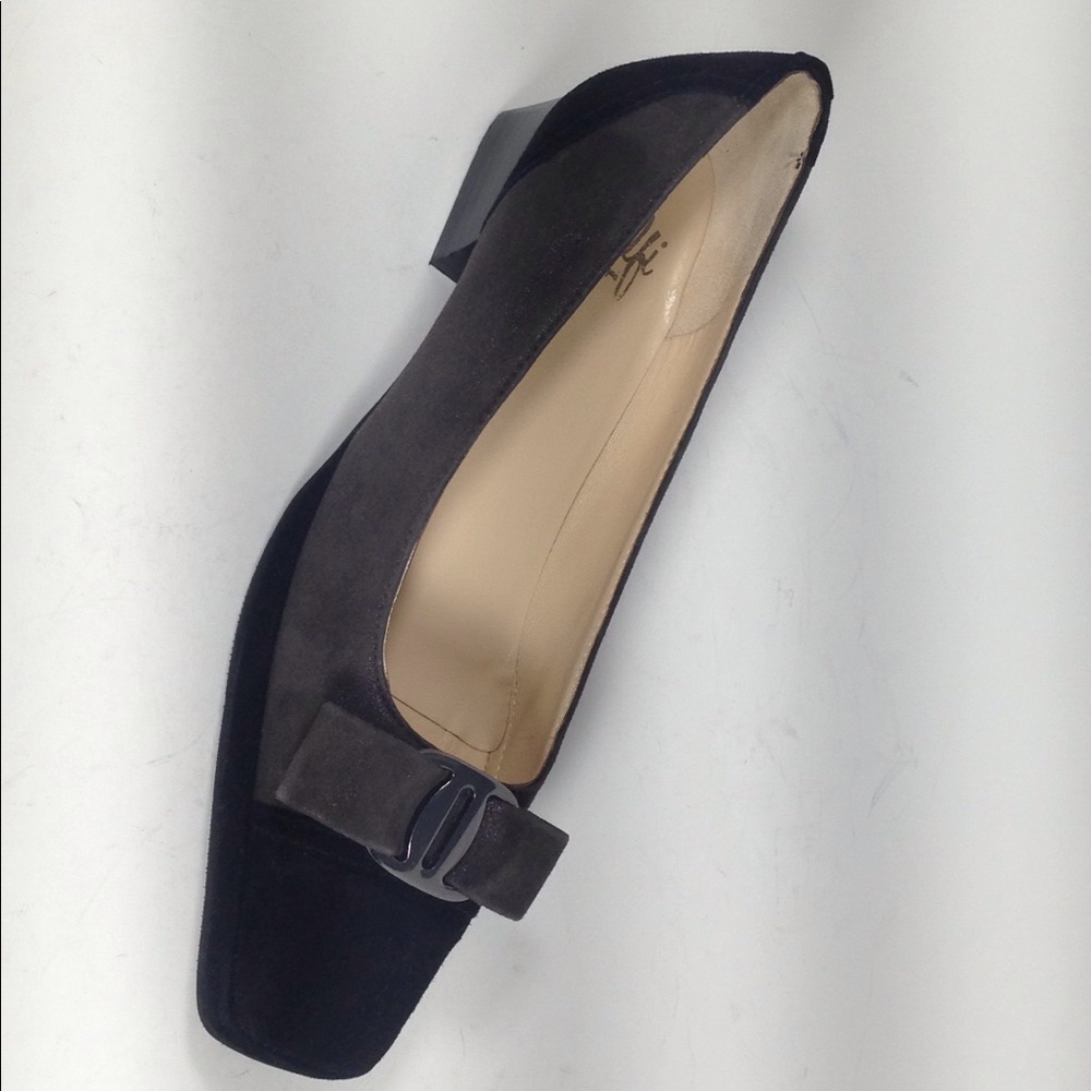 Amalfi low heels slip-ons black/brown